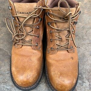 Ariat Men's Tan Leather Lace-Up Boots